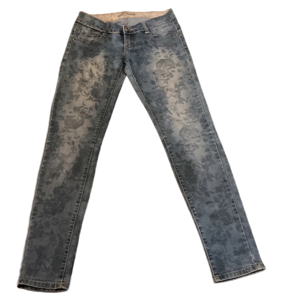 Fionina Denim Floral Skinny Jeans